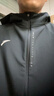 安踏防泼水软壳衣丨加绒弹力拒水外套男秋冬季运动夹克行政男装风衣 【抗紫外线+加绒+防泼+连帽】基础黑7602-5 L 实拍图