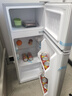 荣事达（Royalstar）小冰箱小型家用出租房双门一级能效宿舍冷藏冷冻两用节能电冰箱 86A158【一级能效】【三天不到1度电】银 实拍图
