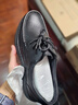 骆驼皮鞋男经典商务休闲牛皮鞋软底舒适通勤男鞋 P15A211018 黑色 42 实拍图