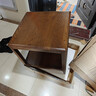 沃木 实木茶几边几角桌角几 实木方几 北欧实木置物花架 美式飘窗桌 下隔方几(胡桃色)【FS-903】 实拍图