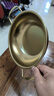 【韩剧同款】加厚不锈钢干锅海鲜锅火锅金色平底浅锅双耳锅泡面锅 单人款19cm【金色】双柄汤锅 实拍图