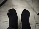 蕉内（Bananain）银皮301S袜子男士商务休闲精梳棉7A抗菌防臭秋冬船袜短中长筒5双 【中筒】纯黑*2+乌灰*2+中冷灰 均码 实拍图