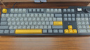 黑爵（AJAZZ）AK35IV3 MAX三模热插拔机械键盘 Gasket结构 PBT键帽TFT彩屏 FR4沉金定位板 RGB 黑灰黄 牛油果轴  实拍图