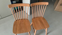 维莎x源氏木语实木餐椅现代简约温莎椅家用书桌休闲椅靠背椅北欧座椅 原木色餐椅(450*500*865mm) 实拍图
