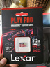 雷克沙（Lexar）512GB TF（MicroSD Express）存储卡 读900MB/s 写600MB/s  游戏机Switch2专用内存卡（PLAY PRO） 实拍图