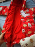 巴拉巴拉连体衣婴儿衣服宝宝秋冬装外出羽绒服新款抱衣盘扣造型 中国红-盘扣设计-60611 66cm（充绒量 62g） 实拍图