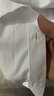 罗蒙（ROMON）纯色商务职业正装男士白衬衫工装外套长袖衬衣男CS108白色L 实拍图
