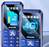 飞利浦（PHILIPS）E588A 老年人手机4G全网通大喇叭大声音超长待机移动联通电信广电学生大按键老人专用手机 海军蓝 实拍图