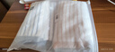 洁丽雅（Grace）毛巾家纺 经典条纹系列新疆棉洗脸强吸水面巾二条装 兰/棕 实拍图