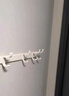 京东京造 奶油系列 免打孔排钩架太空铝免钉浴室卫生间门后壁挂衣帽毛巾架 实拍图