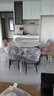 晨巢 岩板餐桌 实木餐桌椅组合现代简约可伸缩折叠吃饭桌子餐厅家具 黑白框架亮光雪山白-111皮椅 1.35米一桌六椅-12MM岩板厚度 实拍图
