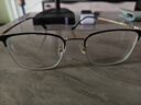 WAN XIN防蓝光眼镜框配近视镜片送男女时尚金属TK1 9051黑金 配万新1.60较薄非球面树脂镜片 实拍图