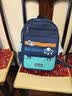 阳光8点小学生儿童减负减压护脊可爱双肩背包 宝蓝大号(4-6年级) 实拍图