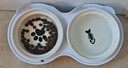 licheers猫碗陶瓷猫粮双碗斜口不黑下巴宠物幼猫咪吃饭食盆喝水喂食一体 实拍图