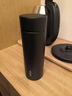 名创优品（MINISO）保温杯男款大容量316不锈钢学生弹跳盖女生双饮水杯子砾岩黑500ml 实拍图