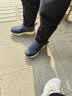 足力健中老年人男棉鞋爸爸棉鞋25932052J 休闲蓝-男款    40    实拍图