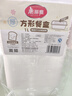 美丽雅一次性饭盒方形1000ml*30套 快餐打包盒带盖食品级便当野餐盒 实拍图