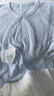 贝瑞加（Babyprints）新生儿连体衣2件装初生男女宝宝纯棉衣服四季内衣A类护肚 蓝52 实拍图