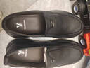 意尔康男鞋秋季羊皮舒适一脚蹬皮鞋男软面套脚商务休闲鞋 59171W黑色 42 实拍图
