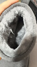 红蜻蜓雪地靴女秋冬加绒百搭棉鞋保暖短靴女靴WLC43470灰色38 实拍图