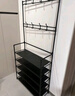 飞旺藤达简易鞋架子家用门口多层室内寝室宿舍出租屋用鞋柜置物架衣帽架 黑色5层80CM【加厚层板】 实拍图