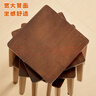 家逸实木凳子家用餐椅子可叠放小板凳餐桌凳创意方凳简约小凳子 实拍图
