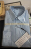 罗蒙（ROMON）纯色商务职业正装男士白衬衫工装外套长袖衬衣男CS108白色2XL 实拍图