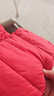 轻薄棉服女保暖内胆短款大码显瘦外套秋冬圆领外套女装 酒红色 5XL 建议140-165斤 实拍图