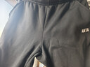 安踏（ANTA）男裤休闲运动裤卫裤男秋冬季加绒加厚保暖跑步休闲裤男士长裤子 【加绒字母logo款-平口】基础黑7304N-3 L /175 实拍图