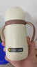 日康（rikang）儿童保温杯 316不锈钢吸管小学生幼儿园水杯B4022-1棕色260ML 实拍图
