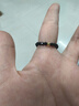 【万单爆品】极细小萌猫戒指水晶石黑尖晶个性串珠指环均码 黑猫头尖晶戒指 实拍图