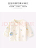 布昔熊【2件装】新生婴儿儿0-3月半背衣四季纯棉上衣初生婴儿宝宝长袖衣 四季款-2件装（小企鹅+小奶瓶） 52 （0-1个月9斤以内） 实拍图