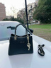 路易生活 LOUIS'S LIFE高级真皮女包牛皮手提包斜挎包大容量送老婆妈妈礼物中年女士包包 黑色 实拍图