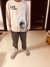 浪莎春秋季睡衣男全棉长袖长裤新品纯棉圆领青年学生可外穿家居服套装 实拍图