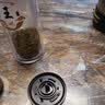 全钢玻璃保温杯茶水分离便携水杯速开直筒杯奢华款 定制姓：【王】 钢色盖速开447ML千层杯 实拍图