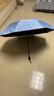 雨航（YUHANG）防风晴雨伞三折8骨防晒加大加固商务折叠伞便携男女学生伞 蓝色 实拍图