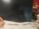Calvin Klein内衣男士三条装循环提花腰边ck舒适纯色棉质微弹贴身三角内裤男 998-太空黑/椰青灰/月光白 3条 M 实拍图