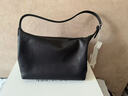 裘真【明星推荐】经典hobo包植鞣牛皮腋下通勤休闲饺子女包 黑色-小号 小包/大包 实拍图