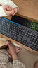 罗技（Logitech）MK275 键鼠套装 无线键鼠套装 办公键鼠套装 全尺寸 商务键鼠套装 带无线2.4G接收器 黑蓝色 实拍图