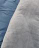 雅鹿牛奶绒被套单件冬季加厚单人150x200法兰绒被罩双人珊瑚绒被芯套 单面绒-宝蓝+浅灰 200*230cm【单被套】 实拍图
