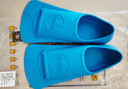 英发（YINGFA）游泳脚蹼 专业训练舒适自由泳浮潜提速助划软橡胶蛙鞋彩蓝 XXXS码 实拍图