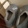 回力瑞防水棉拖鞋男士秋冬季全包跟居家厚底踩屎感外穿防滑情侣棉鞋冬天 灰蓝 保暖升级款 37-38 38-39 适合 实拍图
