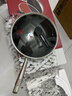 康巴赫炒锅不粘锅316L不锈钢炒菜锅32cm蜂窝平底煎炒锅电磁炉燃气灶通用 实拍图