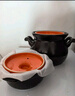 康舒（KANGSHU） 大容量砂锅炖锅家用耐高温陶土沙锅明火燃气陶土煲煮粥煲石锅 橙4.5L+1.1L(4-6人)破损补发 实拍图