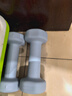 Keep 彩色浸塑哑铃 男女家用家庭健身肌肉塑形手臂轻重量紫灰色 3kg*2 实拍图