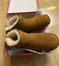 意尔康女靴雪地靴女冬季加绒保暖厚底休闲棉鞋时尚通勤百搭中筒靴子 土黄色 加绒 35 实拍图