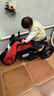 看宝贝儿童电动车儿童电动摩托车儿童摩托车电动车 大款红色+双驱+12V4.5A电瓶+大车身 实拍图