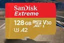 闪迪（SanDisk）128GB TF(MicroSD)内存卡 4K极速金卡A2 V30 U3行车记录仪 运动相机无人机 监控存储卡 读190MB/s 实拍图