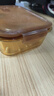 希乐扣Cilock耐热玻璃保鲜盒 微波炉专用加热饭盒带饭上班族带盖密封餐盒琥珀 实拍图