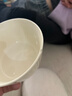 奶油风碗碟套装新款家用高颜值陶瓷餐具碗盘筷子轻奢耐高温 4.5英寸美式碗奶油色2只装 2件套 实拍图